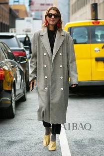 穿大衣的网红,网红教你如何穿出时尚风采